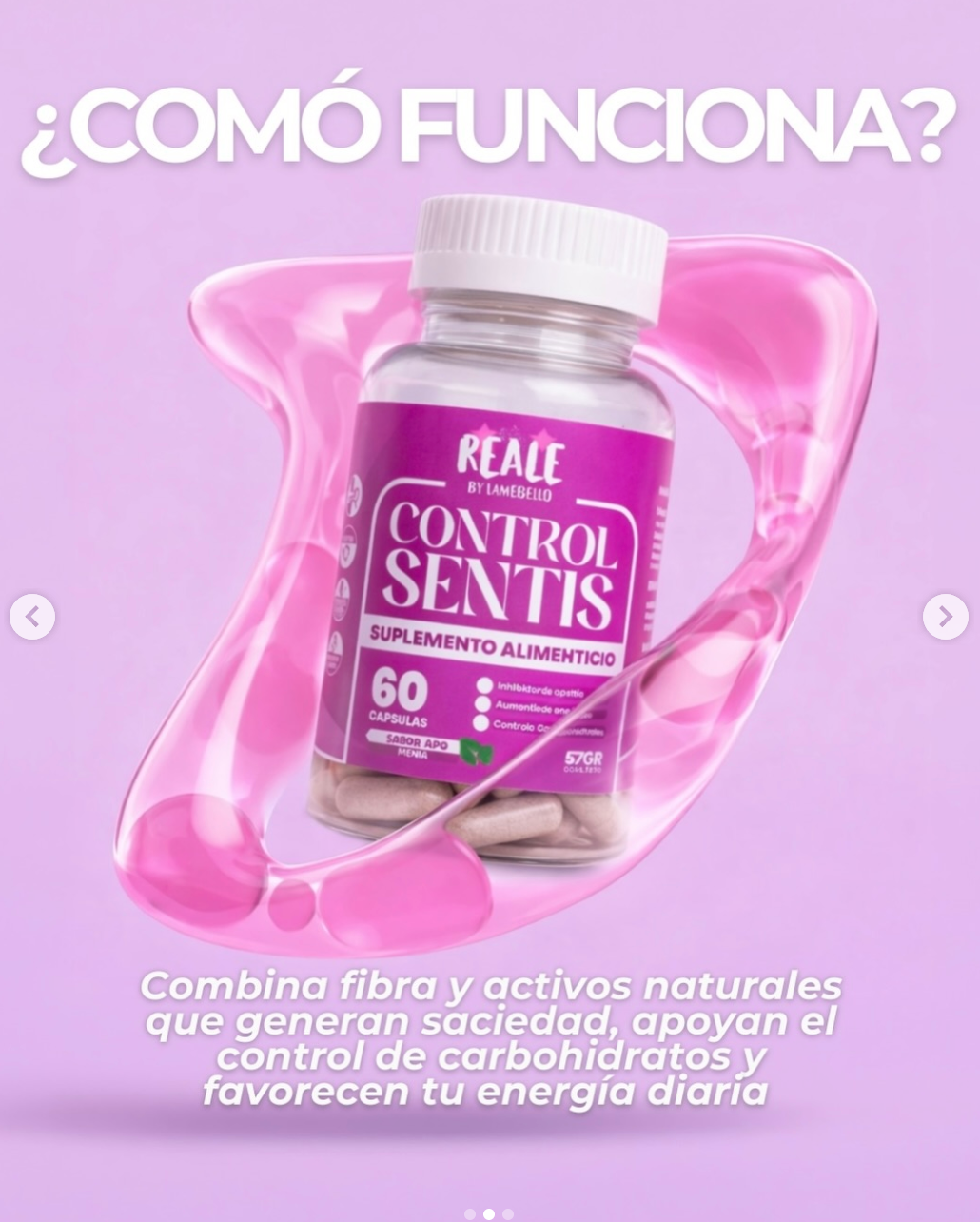 Cápsulas Control Sentis - Inhibidor del Apetito