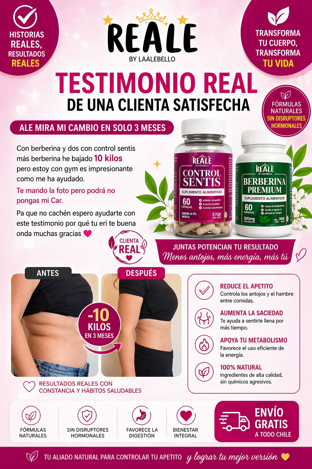 Cápsulas Control Sentis - Inhibidor del Apetito