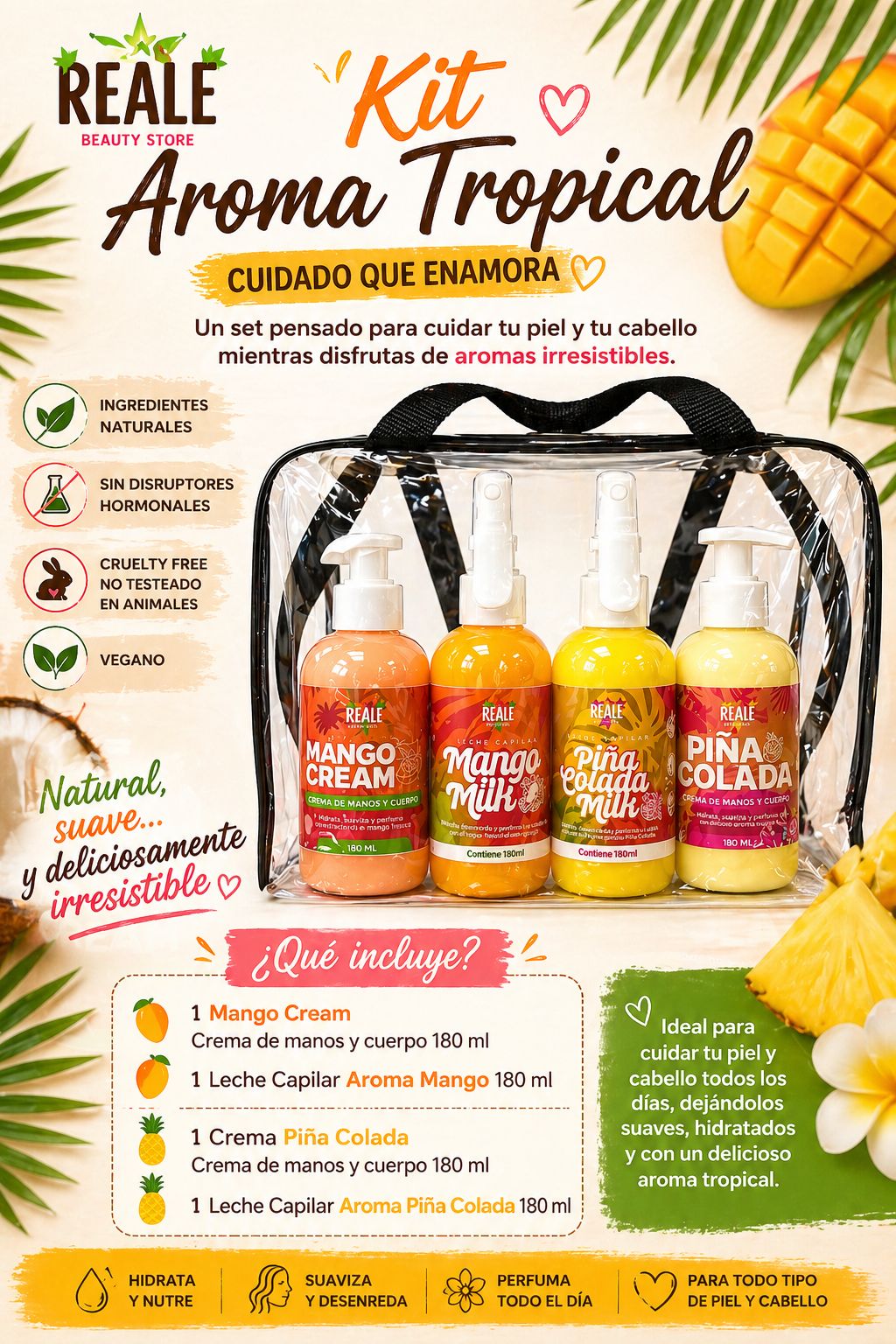 Leche Capilar y Cremas REALE