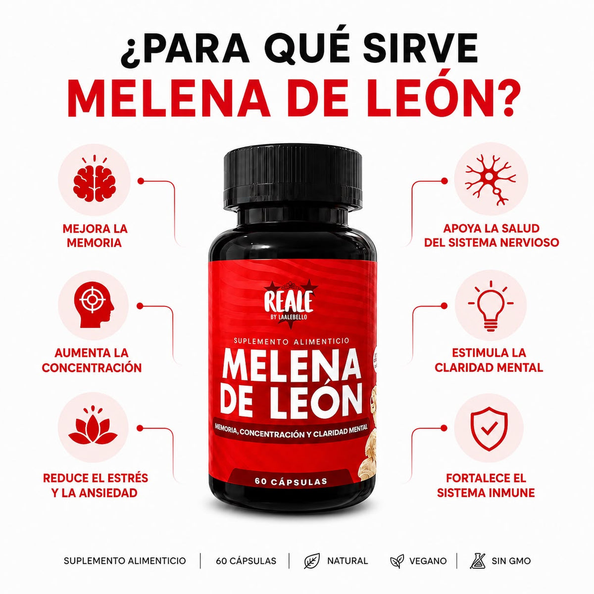 Pack 3 Meses Melena de León 3x60 cápsulas