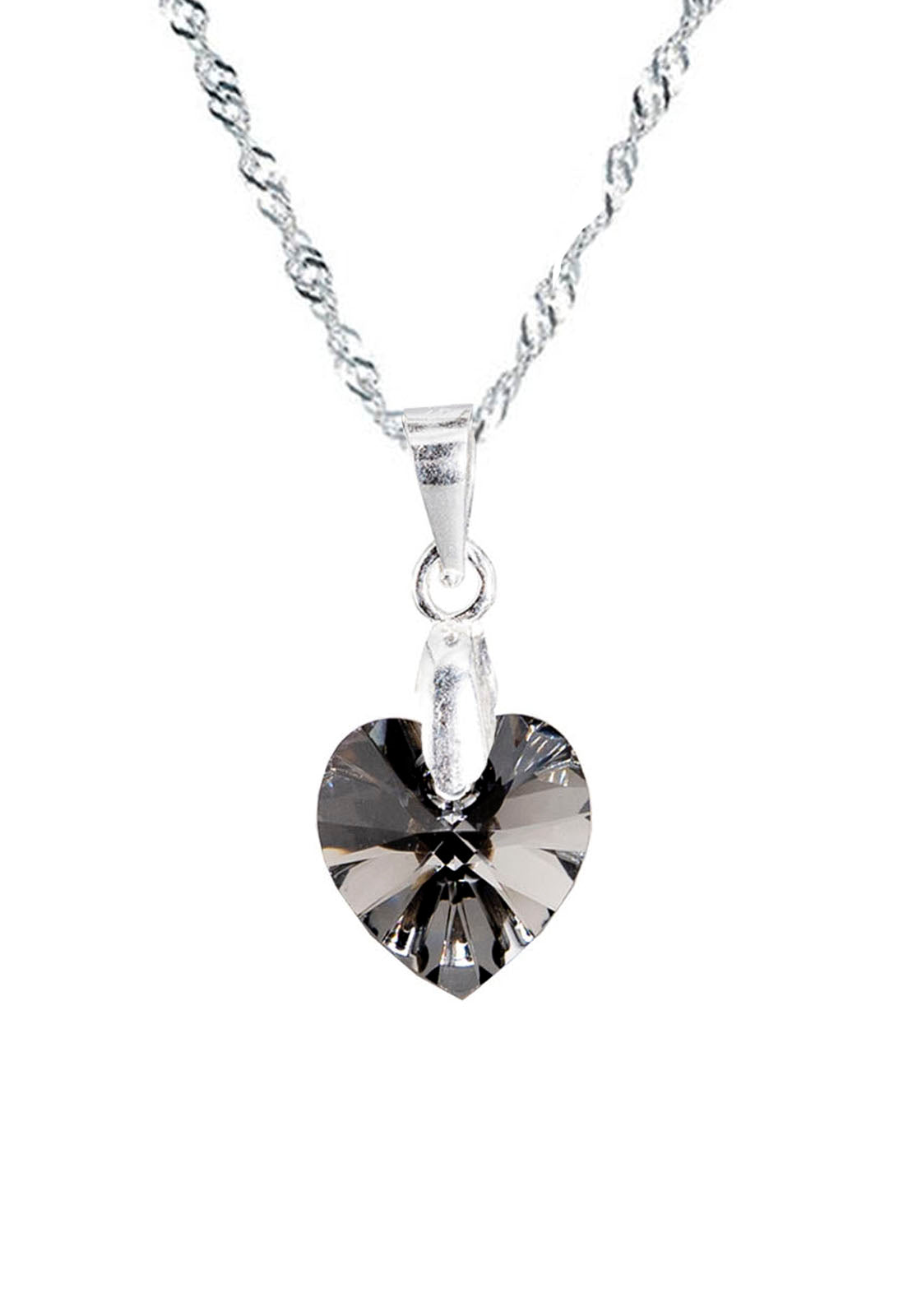 Collar Romance Plata Italiana 925 y Cristal Swarovski® - Silver Night