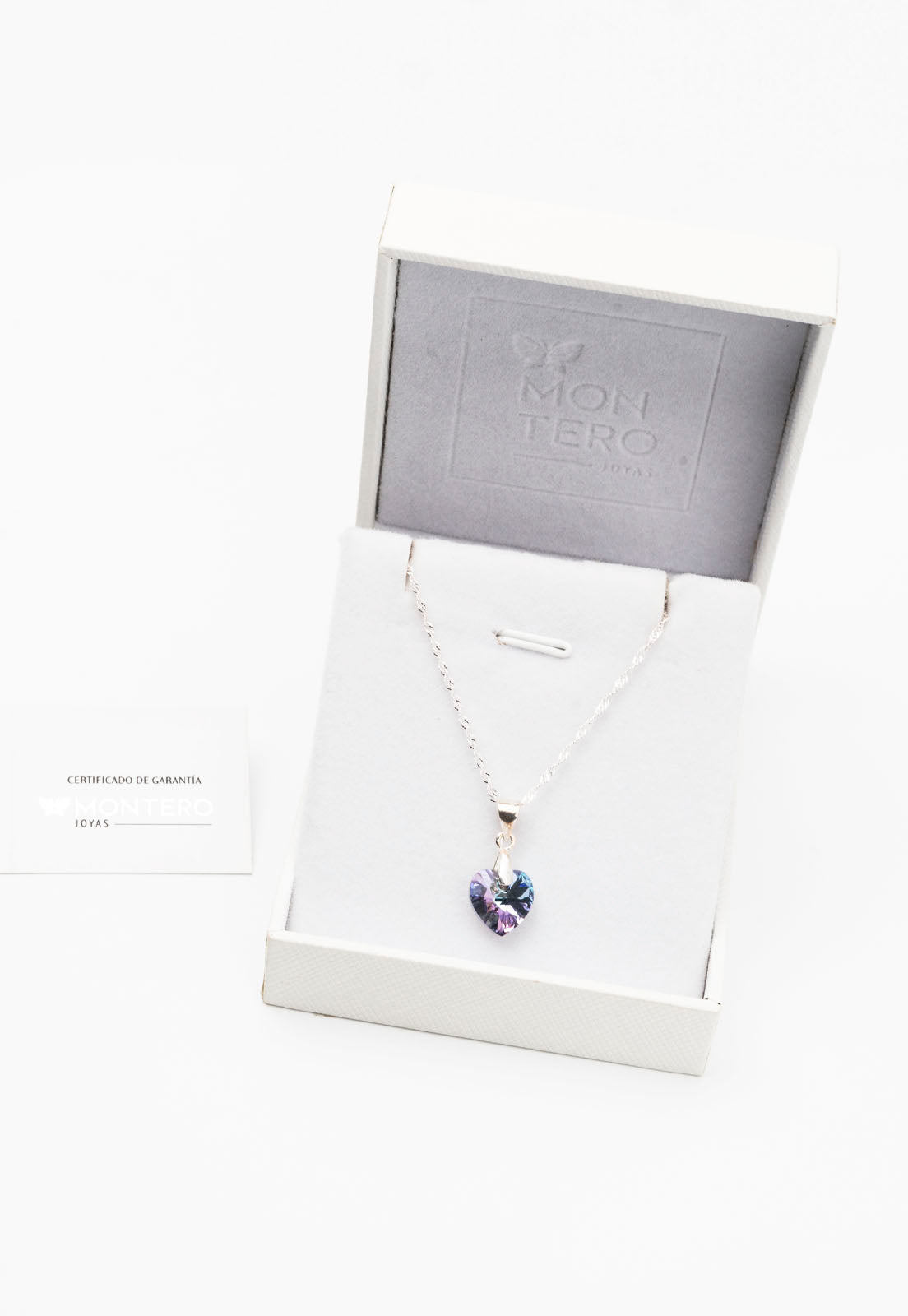 Collar Romance Plata Italiana 925 y Cristal Swarovski® - Vitral Light