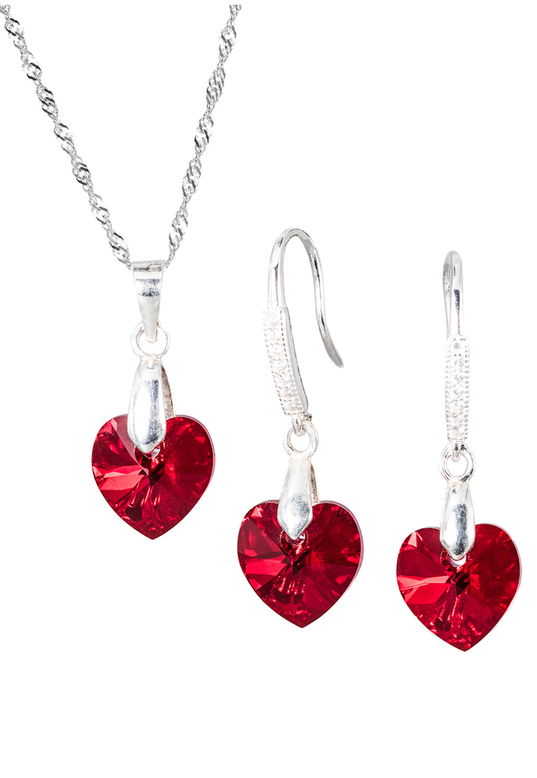 Conjunto Romance Plata Italiana 925 y Cristal Swarovski® - Siam