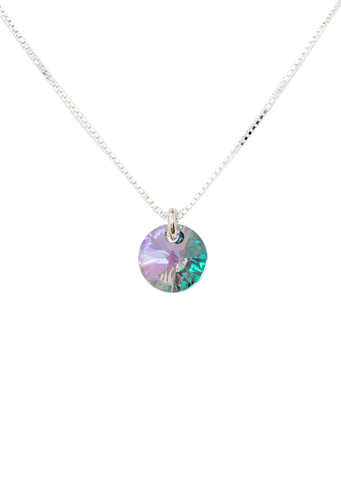 Collar Punto de Luz Plata Italiana 925 y Cristal Genuino - Paradise Shinne