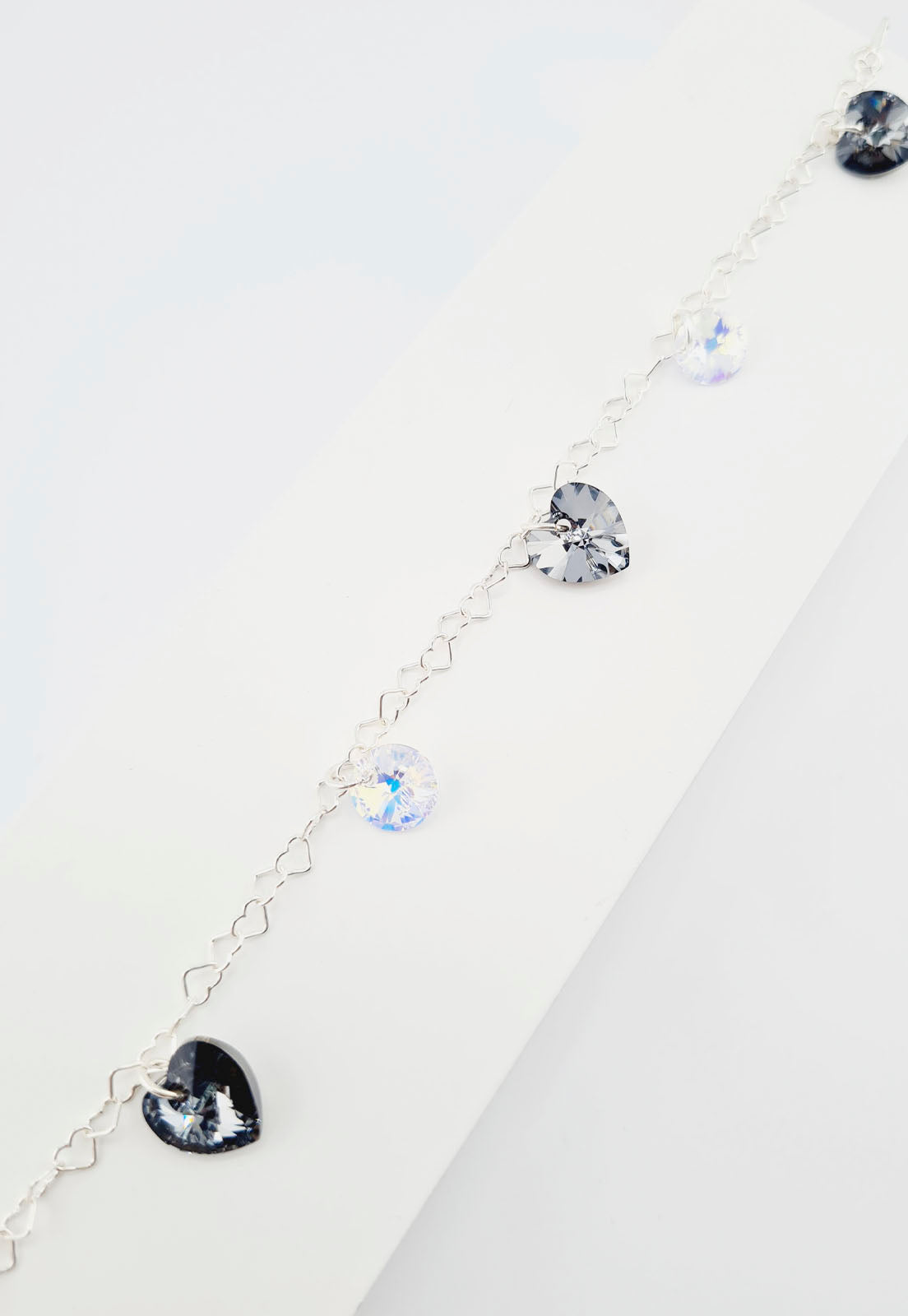 Pulsera Romance Plata Italiana 925 y Cristales Swarovski® - Silver Night