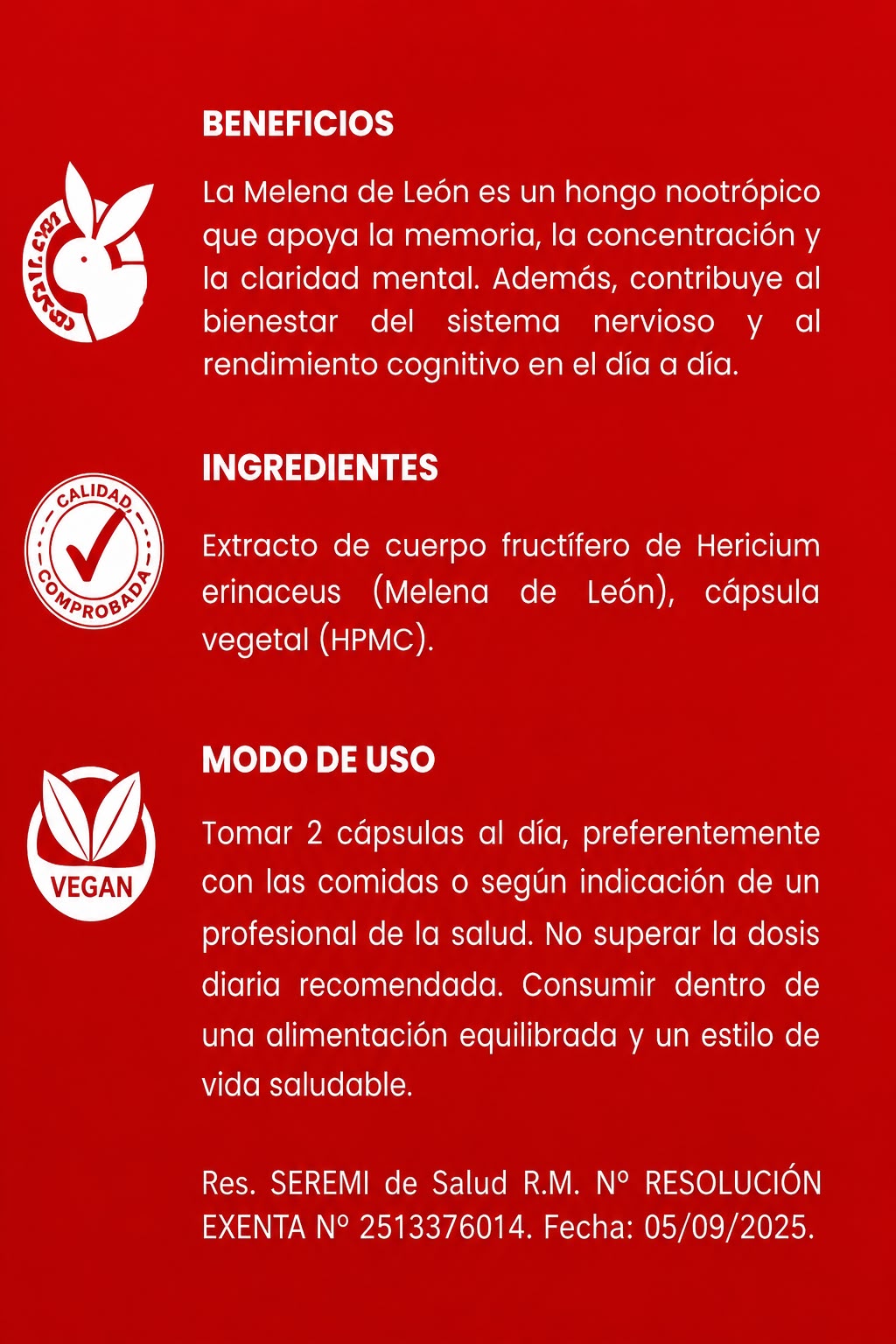 Melena de León 60 cápsulas