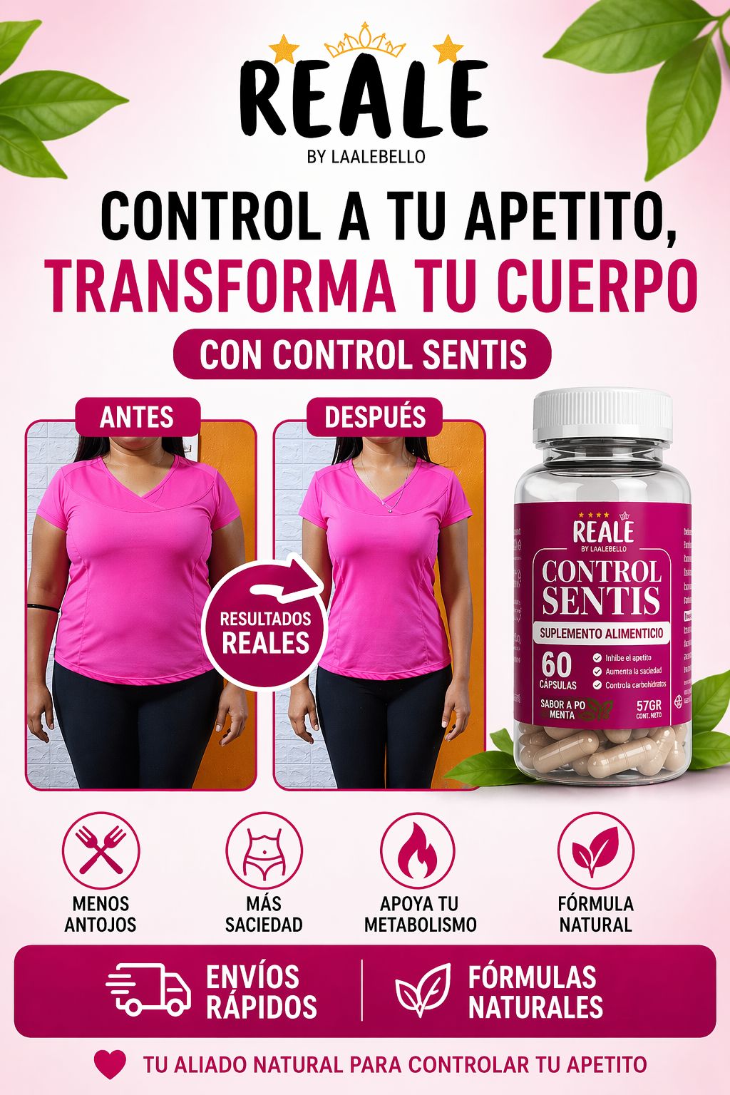 Cápsulas Control Sentis - Inhibidor del Apetito